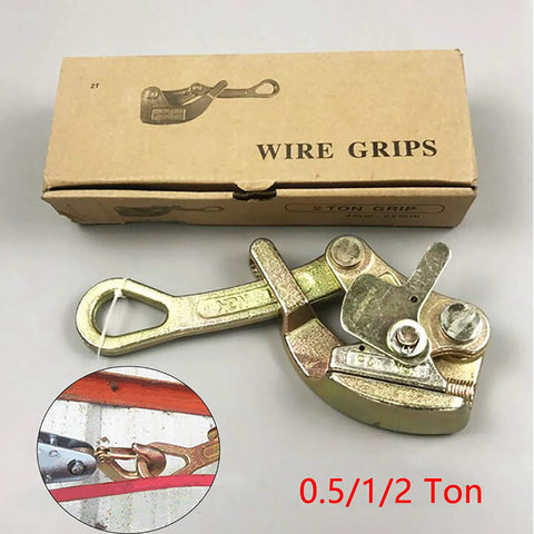 Alloy Steel Multifunctional Cable and Wire Rope Pulling Tool for Heavy Duty Gripping 0.5/1/2 Ton with packaging shown