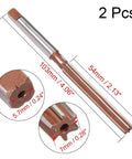 7mm Alloy Tool Steel Hand Reamer with H8 Precision and 6 Straight Flutes, 103mm overall length, close-up of square shank