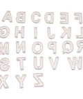 26 Capital Alphabet Dies Set For Metal Cutting, Card Making, Scrapbooking And DIY Embossing Projects, 0.83 X 0.63 Inch Letters