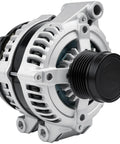 New Alternator Replacement For 3.6L V6 Engines Fitting Journey Grand Caravan Avenger Chrysler 200 Town And Country Routan And Ram C V 2011-2020 Direct Fit OE Style Electrical Part 421000-0770, side view