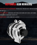 Premium 3.6L V6 Alternator Replacement for Chrysler Town and Country 2011 to 2016, Dodge Grand Caravan 2011 to 2020