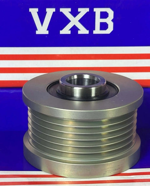 F-570114 Alternator Clutch Pulley for Ford Edge 2.0L 2012-2014 side view on box background