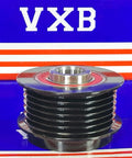 2605529 Alternator Overrunning Clutch Pulley for OPEL ASTRA Chevrolet displayed against blue and red striped background