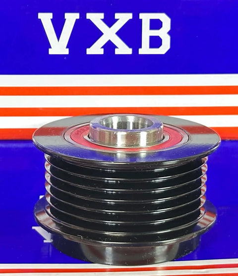 2605529 Alternator Overrunning Clutch Pulley for OPEL ASTRA Chevrolet displayed against blue and red striped background