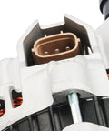 Close-up of electrical connector on 90 Amp 12V Beefed-Up Drop-In Alternator Replacement For Subaru And Saab Fits Outback Legacy Forester Baja Impreza 9-2X 2000-2005 OE Quality 13889N High Output