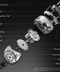 Exploded view of Replacement Alternator For Dodge Ram 2500 2006 Through 2009 And Ram 3500 2006 Through 2008 5.9L 12V 136A component parts