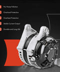 Premium Replacement Alternator Compatible With Dodge Ram 1500 Durango Dakota Mitsubishi Raider 3.7L 4.7L 12V 136A 6-Groove CW Pulley Replace 421000-0591 421000-0430