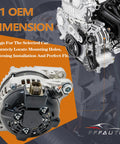 Drop In 2 Pin Alternator For 3.6L V6 Vehicles Including Grand Caravan Journey Town And Country 2011 2016 And 200 2011 2014 Easy Install Durable Replacement For Reliable Charging And Long Life, back view with connector detail.