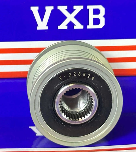 F-228824 Alternator Freewheel Clutch Pulley with integrated needle roller clutch.