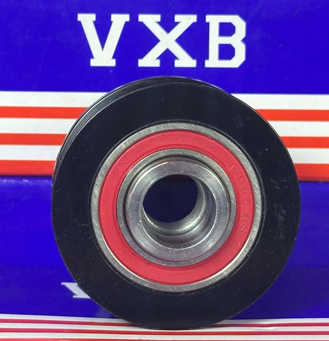 Close-up of 24107453 Alternator Freewheel Pulley w/Clutch, showcasing the metal and red accent against a branded background.