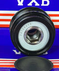 24108675 Alternator Freewheel Pulley for BUICK Gl8S 5PK, black metal construction, front view with packaging