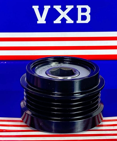 27415-0M010 Alternator Freewheel Pulley For Denso - Clutch Pulley 27415-0M011 displayed on colorful background