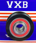Front view of 03C903119B Alternator Pulley for Volkswagen, showcasing metal construction and freewheel design with VXB branding.