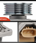 Close-up of Alternator Replacement For Subaru Impreza 2001 To 2005 2.0L 2.2L 2.5L And Saab 92X 2005 2.0L 12V 75A components