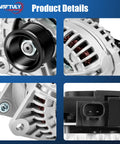 Alternator Replacement For Ram 1500 2500 3500 And Durango 2004 V8 5.7L 136Amp 12V CW 7-Groove Pulley ER IF Powerful