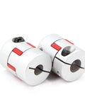 2PCS 8mm to 10mm Aluminium Plum Flexible Shaft Coupling Diameter25mm Length30mm 8x10mm Motor Connector Flexible Coupler