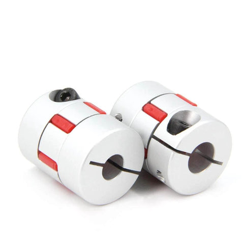 2PCS 8mm to 10mm Aluminium Plum Flexible Shaft Coupling Diameter25mm Length30mm 8x10mm Motor Connector Flexible Coupler