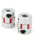 2PCS 8mm to 10mm Aluminium Plum Flexible Shaft Coupling Diameter25mm Length30mm 8x10mm Motor Connector Flexible Coupler