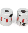 2PCS 8mm to 10mm Aluminium Plum Flexible Shaft Coupling Diameter25mm Length30mm 8x10mm Motor Connector Flexible Coupler for 3D Printer CNC Machine and Servo Stepped Motor（8x10mm）
