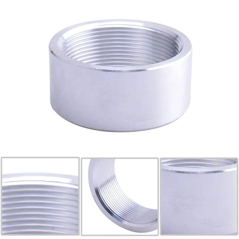 Aluminum 6061T6 2 Inch NPT Female Weld On Pipe Fitting Bung 2 Pack Durable Lightweight Corrosion Resistant For Fuel Equipment Plumbing Gas
