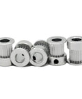 Aluminum 2GT Timing Pulleys Set 5 Pieces 20 Teeth 8mm Bore for 10mm Width 2GT Timing Belt Compatible with 3D Printers and CNC Machines