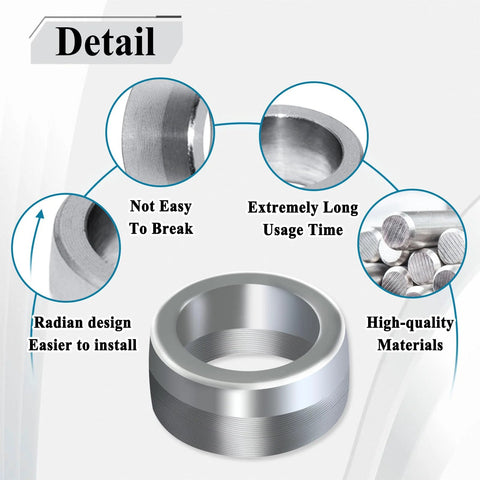 Detailed view of 4 Piece Intermediate Steering Shaft Bushings For Dodge Ram 1500 2003 To 2019 Aluminum 6061 Billet Sleeve