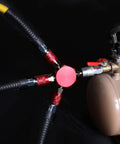 3-Way Air Manifold With Four Ports Aluminum Flat Hex Quick Connect Air Hose Splitter Beefy Durability And Leak Free Fit