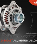 Alternator Replacement For Subaru Outback 2015 2016 2017 And Legacy 2015 2017 3.6L 12V 130A Six Groove Clockwise Pulley Fits 23700AA931 A003TJ3492 Direct Fit Replacement, made of aluminum alloy with die-cast construction
