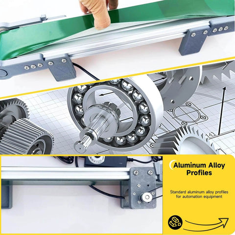 Desktop Belt Conveyor With Stepless Speed Control For Packaging Factories And Assembly Lines Small Laboratory Conveyor for science learning