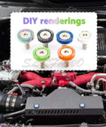 SLKFHWO 6063-T6 Hard Aluminum Alloy Fender Washer in JDM Engine Compartment with DIY render in various colors