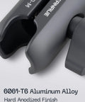 Close-up of a single socket swivel arm in 6061-T6 aluminum with a hard anodized finish, compatible with GoPro and action cameras.