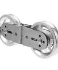 Aluminum Alloy Swivel Groove Pulley for Fitness Equipment Noiseless Wire Rope Lifting Accessory Strength Training Part Heavy Duty Bearing Gym Gear.