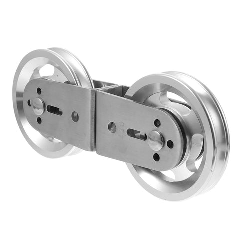 Aluminum Alloy Swivel Groove Pulley for Fitness Equipment Noiseless Wire Rope Lifting Accessory Strength Training Part Heavy Duty Bearing Gym Gear.