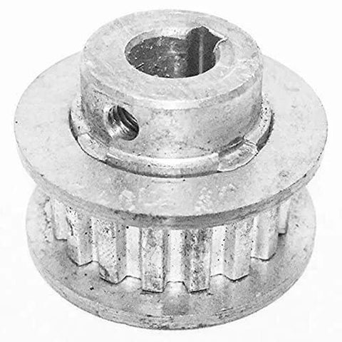 2 Pcs Metal Synchronous Pulley Gear Set for Mini Lathe Drive Wheel Aluminum Alloy 8mm Bore 10mm Shaft showing gear close-up