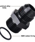 12AN Flare To AN12 ORB Male Fitting Adapter Set 2 Pack Aluminum 6061 T6 With NBR O Ring Seals For High Pressure Up To 1500 PSI