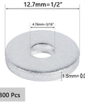 Aluminum Back Up Rivet Washer dimensions, ID 4.76mm, OD 12.7mm, thickness 1.5mm, Pack of 300