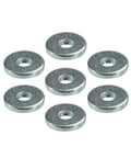 Aluminum Back Up Rivet Washers For One Eighth Inch Rivets Pack Of 250, showing silver washers for reinforcing joints.