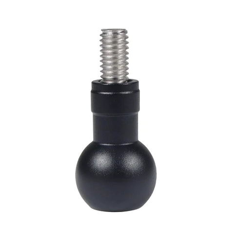 Front view of Aluminum 17mm Expanding Ball Head With M6 Screw, shown for tripod or camera mounting.