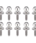 10Pcs Aluminum Alloy Ball Head Screws And Ball Studs Upgrade Parts For Losi 1/24 Micro B And 1/28 Micro T RC Car Buggy