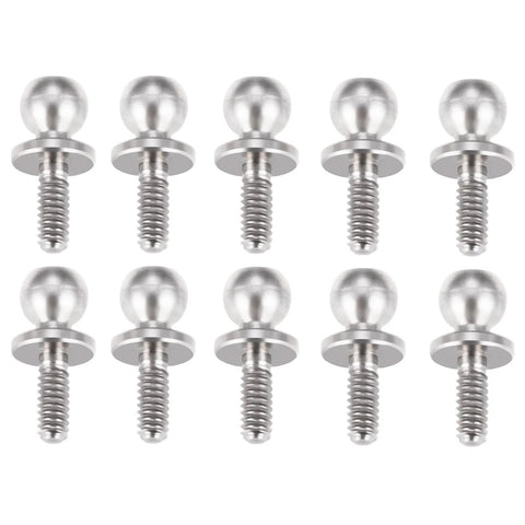 10Pcs Aluminum Alloy Ball Head Screws And Ball Studs Upgrade Parts For Losi 1/24 Micro B And 1/28 Micro T RC Car Buggy
