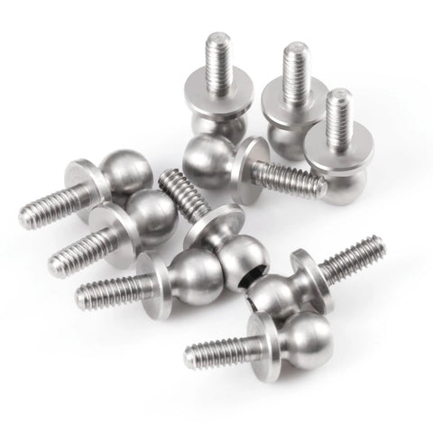 10Pcs Aluminum Alloy Ball Head Screws And Ball Studs Upgrade Parts For Losi 1/24 Micro B And 1/28 Micro T RC Car Buggy