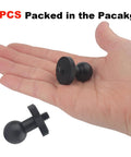 Hand holding two Durable All Aluminum 17mm Ball Mount Adapter With 1/4 Inch Screw, Compatible With Garmin GPS Brackets, 2 Pack