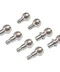 Aluminum Balls (8) for MHEMSR002BG & MHEMSR012, precision-made for RC helicopter micro-linkages, close-up view.