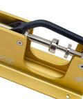 Close-up of Aluminum Bearing Press Puller for 125mm Inline Skates and Scooters, Easy Bearings In And Out Tool with Gold Finish