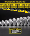 Pro Grade Universal Bearing Race And Seal Bushing Driver Set Aluminum with 9 metric discs and collars, sizes 39.5 to 81mm.