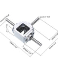 Bevel Gearbox 90 Degree Right Angle 1 To 1 Reversing Gearbox With Dope Dual Output Shafts, 1 Module 20 Teeth Bevel Gear, Aluminum Frame, 8mm Shaft, Simple Mechanical DIY Module, Lightweight Durable Gearbox By UXCELL.