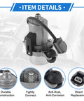 Electric Brake Vacuum Pump For Cadillac CTS 2008 To 2014 And STS 2008 To 2011 Camaro 2010 To 2015 Caprice, Aluminum Silver Tone
