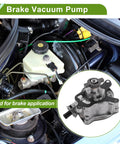 Brake Vacuum Pump For Volkswagen Beetle Golf Jetta Passat Rabbit SportWagen And Audi TT RS 2 point 5L 2006 2014 2012 2013 OE 07K145100H Aluminum Alloy Silver Tone 1 Pc Tuckbold Replacement Premium Quality Replacement For Easy Install In Engine Bay installed in engine bay