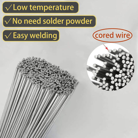 55 Pcs Aluminum Brazing Rods Set For Welding Aluminum Low Temperature Easy Melt No Flux Required 3 32nd Inch By 13 Inch detail