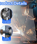 Aluminum Brazing Rods 50 Pack Low Melt Aluminum Welding Rods 716 To 752 Degrees Fahrenheit showcased with welding sparks